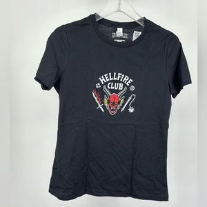 Stranger Things 4 Hellfire Club Skull & Weapons Premium T-Shirt